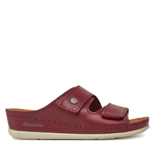 Klapki Dr. Brinkmann. Czerwone klapki damskie Dr. Brinkmann, bez wzorów, bez obcasa, bez zapięcia. Za 219.99 zł.