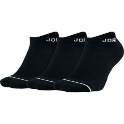 Zestaw Skarpet 3x Air Jordan Jumpman No-Show 3 Pack. Czarne skarpety męskie Jordan, bez wzorów. Za 54.99 zł.