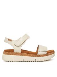 Pikolinos Sandały Palma W4N-0940 Biały. Białe sandały damskie Pikolinos, bez wzorów, ze skóry, bez obcasa, na płaskiej podeszwie, bez zapięcia. Za 559.99 zł.