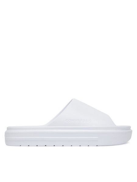 Converse Klapki Essential Slide A12173C Biały. Białe klapki męskie Converse, bez wzorów, z syntetyku, bez zapięcia. Za 95.99 zł.