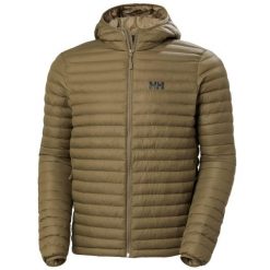 Kurtka turystyczna Helly Hansen Sirdal. Brązowe kurtki męskie Helly Hansen, m, bez wzorów, z puchu, casualowe, z kapturem. Za 673.00 zł.