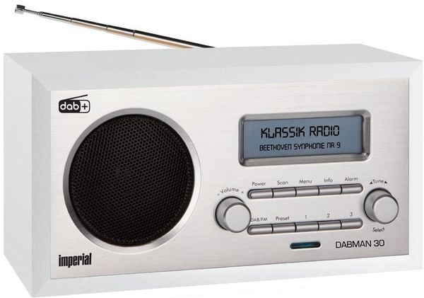 Radio Imperial DABMAN 30 DAB+/FM białe. Białe radia Imperial. Za 337.97 zł.