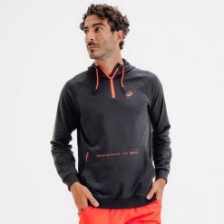 Bluza do padla z kapturem męska Kuikma Pro. Czarne bluzy męskie KUIKMA, m, bez wzorów, z bawełny, z kapturem, na fitness i siłownię. Za 179.99 zł.
