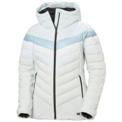 Damska kurtka puchowa Helly Hansen Imperial Puffy. Niebieskie kurtki sportowe damskie Helly Hansen, l, bez wzorów, z materiału, bez ramiączek, bez kaptura, narciarskie. Za 1,298.50 zł.