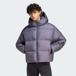 KURTKA PUCHOWA Z.N.E. Szare kurtki sportowe męskie Adidas, l, bez wzorów, z materiału, bez kaptura, ClimaWarm (Adidas). Za 1,129.00 zł.
