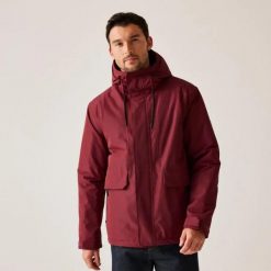 Kurtka wodoodporna Regatta Sterlings. Czerwone kurtki męskie Regatta, m, bez wzorów, z materiału, eleganckie, z kapturem. Za 316.00 zł.