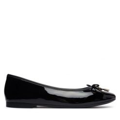 Baleriny Tommy Hilfiger. Czarne balerinki damskie Tommy Hilfiger, bez wzorów, bez obcasa, bez zapięcia. Za 409.99 zł.