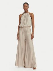 BOSS Kombinezon Edecki 50559000 Beżowy jasny Regular Fit. Brązowe sukienki damskie Boss, xl, bez wzorów, z syntetyku, bez kołnierzyka, bez ramiączek. Za 1,249.00 zł.