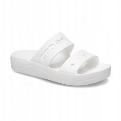 Klapki Dla Dorosłych Crocs Baya Platform. Brązowe klapki męskie Crocs, bez wzorów, z materiału, bez zapięcia. Za 139.99 zł.