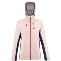Kurtka turystyczna damska Millet Fitz Roy III Jkt. Fioletowe kurtki sportowe damskie Millet, l, bez wzorów, bez ramiączek, bez kaptura, trekkingowe. Za 486.03 zł.