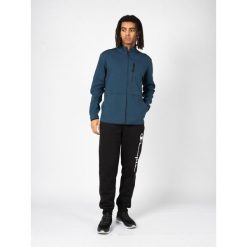 Bluza trekking męska Full-zip. Niebieskie bluzy męskie Champion, m, bez wzorów, z bawełny, bez ramiączek, bez kaptura. Za 199.00 zł.