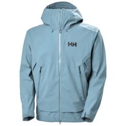 Kurtka narciarska Helly Hansen Verglas BC. Niebieskie kurtki sportowe męskie Helly Hansen, l, bez wzorów, z dzianiny, bez kaptura, narciarskie. Za 1,669.65 zł.
