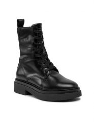 Gant Trapery Zandrin Mid Boot 27541381 Czarny. Czarne trapery damskie GANT, ze skóry, bez zapięcia. Za 569.99 zł.