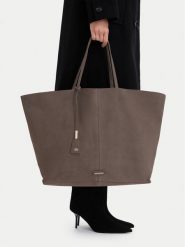 GINO ROSSI Torebka EO-LA321-2683 Beżowy ciemny. Brązowe shopperki damskie Gino Rossi, bez wzorów, ze skóry, bez dodatków. Za 499.99 zł.