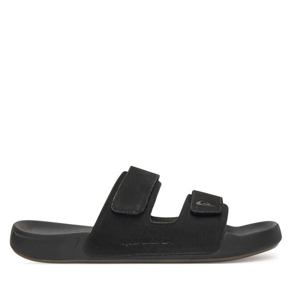 Klapki Quiksilver. Czarne klapki męskie Quiksilver, bez wzorów, bez zapięcia. Za 159.99 zł.