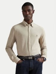 Polo Ralph Lauren Koszula 710654408062 Beżowy Regular Fit. Brązowe koszule męskie Polo Ralph Lauren, m, bez wzorów, z bawełny, bez kołnierzyka, bez ramiączek. Za 609.99 zł.