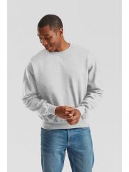Bluza Sudadera Fruit Of The Loom Supercotton Adulto w kolorze szarym. Czarne bluzy damskie fruit of the loom, m, bez wzorów, z bawełny, sportowe, bez ramiączek, z kapturem. Za 182.99 zł.