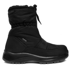 Botki Josef Seibel. Czarne botki damskie Josef Seibel, bez wzorów, bez obcasa, na płaskiej podeszwie, bez zapięcia. Za 459.99 zł.