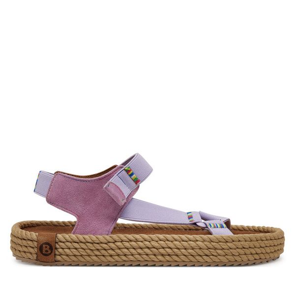 Sandały Bohonomad. Fioletowe sandały damskie Bohonomad, bez wzorów, bez obcasa, na płaskiej podeszwie, bez zapięcia. Za 189.99 zł.