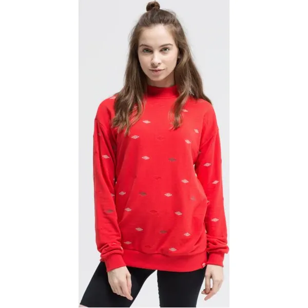 Umbro Bluza Tomokoko , czerwony, rozmiar M. Czerwone bluzy damskie Umbro, m, bez wzorów, z bawełny, bez ramiączek, bez kaptura. Za 129.99 zł.