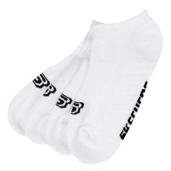 Skarpetki sportowe dla dorosłych 2PPK Basic Cushioned Sneaker Socks. Białe skarpetki damskie Skechers, bez wzorów, z bawełny. Za 29.99 zł.