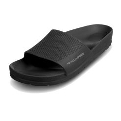 Klapki basenowe unisex Aqua Speed Oslo. Czarne klapki damskie Aqua-Speed, bez wzorów, sportowe, bez obcasa, bez zapięcia. Za 42.99 zł.