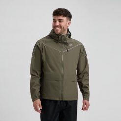 Kurtka na deszcz unisex Rogelli Commuter Essential. Czarne kurtki sportowe damskie Rogelli, m, bez wzorów, z materiału, bez ramiączek, bez kaptura, rowerowe. Za 313.00 zł.