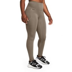 Legginsy damskie Under Armour Motion. Zielone legginsy damskie Under Armour, bez wzorów. Za 169.99 zł.