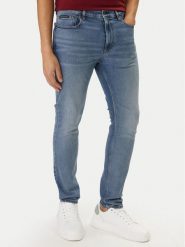 Calvin Klein Jeansy LV04RF950G Niebieski Slim Taper Fit. Niebieskie jeansy męskie Calvin Klein, z bawełny. Za 399.99 zł.