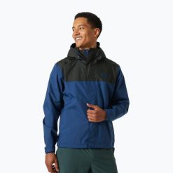 Kurtka przeciwdeszczowa męska Helly Hansen Sirdal Protection. Czarne kurtki męskie Helly Hansen, m, bez wzorów, sportowe, bez kaptura. Za 309.99 zł.