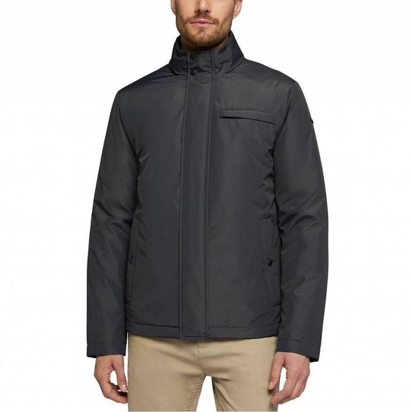 Kurtka GEOX M VINCIT Czarny. Czarne kurtki męskie Geox, m, bez wzorów, z tkaniny, bez kaptura. Za 443.99 zł.