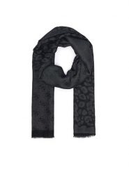 Guess Szal AW5531 VIS03 Czarny. Czarne szaliki damskie Guess, z aplikacjami, z wiskozy. Za 234.99 zł.