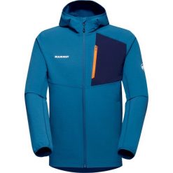 Bluza trekkingowa męska Mammut Madris Light ML Hooded. Niebieskie bluzy męskie Mammut, m, bez wzorów, bez ramiączek, bez kaptura. Za 509.99 zł.