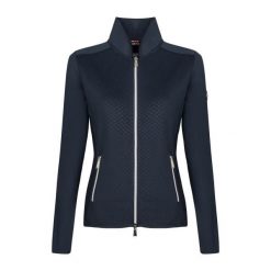 Damska bluza jeździecka z pełnym zamkiem błyskawicznym Fair Play Janessa. Czarne bluzy damskie FAIRPLAY, bez wzorów, eleganckie, bez ramiączek, bez kaptura. Za 275.00 zł.