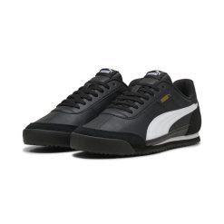 Sneakersy unisex PUMA Turino II OG PUMA Black White Gold. Białe obuwie sportowe damskie Puma, bez wzorów, bez zapięcia, do piłki nożnej. Za 269.00 zł.