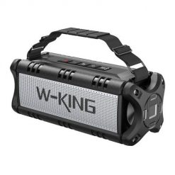 Głośnik bezprzewodowy Bluetooth W-KING D8 60W (czarny). Czarne głośniki przenośne W-KING. Za 434.99 zł.