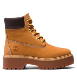 Trapery Timberland. Brązowe trapery damskie Timberland, bez zapięcia. Za 849.99 zł.