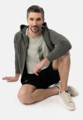 T-SIDE. Zielone t-shirty męskie Volcano, m, bez wzorów, z bawełny, bez kołnierzyka, bez ramiączek. Za 59.99 zł.