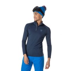 Koszulka termoaktywna Rossignol Classique 1/2 Zip granatowa. Niebieskie bluzy męskie Rossignol, na zimę, m, bez wzorów, sportowe, bez ramiączek, bez kaptura. Za 440.00 zł.