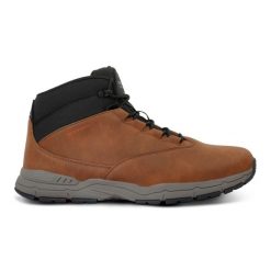 Buty trekkingowe Regatta Denison. Brązowe trekkingi męskie Regatta, bez zapięcia. W wyprzedaży za 249.99 zł.