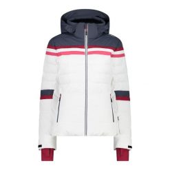 Damska kurtka narciarska CMP 3M™ Thinsulate™. Białe kurtki sportowe damskie CMP, na zimę, m, bez wzorów, bez ramiączek, bez kaptura, narciarskie, thinsulate. W wyprzedaży za 916.25 zł.