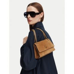 Torebka Tory Burch. Brązowe listonoszki damskie Tory Burch, bez wzorów, bez dodatków. Za 1,919.00 zł.