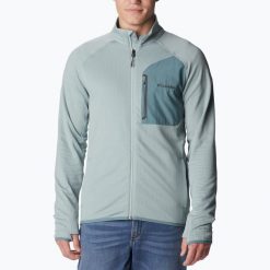 Bluza trekkingowa męska Columbia Triple Canyon Full Zip. Niebieskie bluzy męskie Columbia, m, bez wzorów, sportowe, bez ramiączek, bez kaptura. Za 249.14 zł.