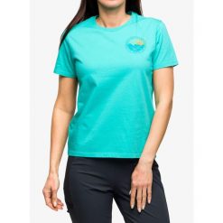Koszulka z nadrukiem damska Inov-8 Graphic Tee SS '2003'. Zielone koszulki sportowe damskie Inov-8, bez wzorów, bez ramiączek. Za 56.99 zł.
