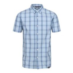 Koszula Męska W Kratkę Denmoor. Niebieskie koszule męskie Regatta, m, bez wzorów, sportowe, bez kołnierzyka, bez ramiączek. Za 54.99 zł.