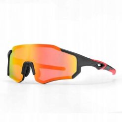 Okulary rowerowe / sportowe z polaryzacją ROCKBROS UV400 (10182) czarno-czerwone. Czarne okulary przeciwsłoneczne damskie ROCKBROS. Za 89.00 zł.