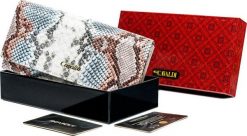 4U Cavaldi Duży, rozbudowany portfel damski zdobiony wzorem wężowej skóry Cavaldi. Portfele damskie 4U Cavaldi, ze skóry. Za 121.95 zł.