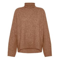 Sweter Deha Lounge Z Golfem Damskie. Brązowe swetry nierozpinane damskie Deha, m, bez wzorów, z elastanu, eleganckie, bez kołnierzyka, bez ramiączek. Za 549.99 zł.