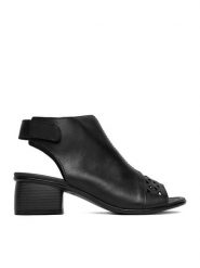 Remonte Sandały CEO-R8772-00 Czarny. Czarne sandały damskie Remonte, bez wzorów, ze skóry, bez obcasa, na słupku, bez zapięcia. Za 379.99 zł.