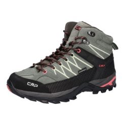Buty trekkingowe damskie CMP RIGEL MID skóra wysokie wygodne wodoodporne. Brązowe obuwie trekkingowe damskie CMP, ze skóry, bez zapięcia. Za 499.99 zł.